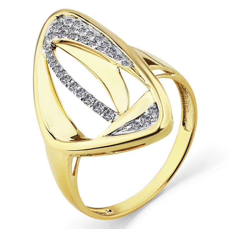 Кольцо, золото, бриллиант, 1-308347-00-00